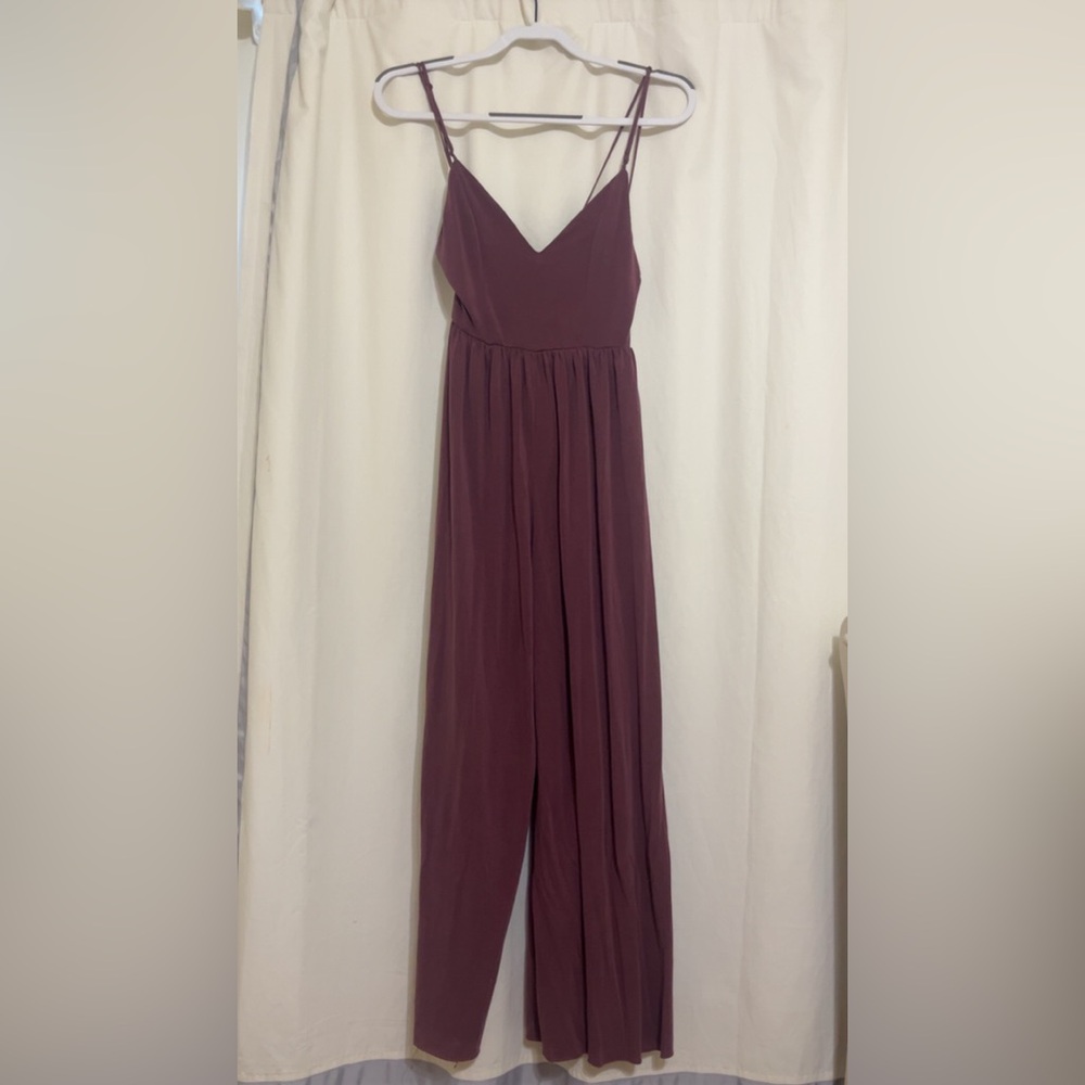 Elegant Plum Jumpsuit